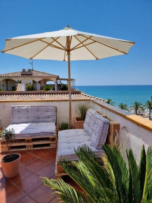 Cal Salmare Seafront Apartment With Rooftop Terrace And Pool Калафелл Экстерьер фото